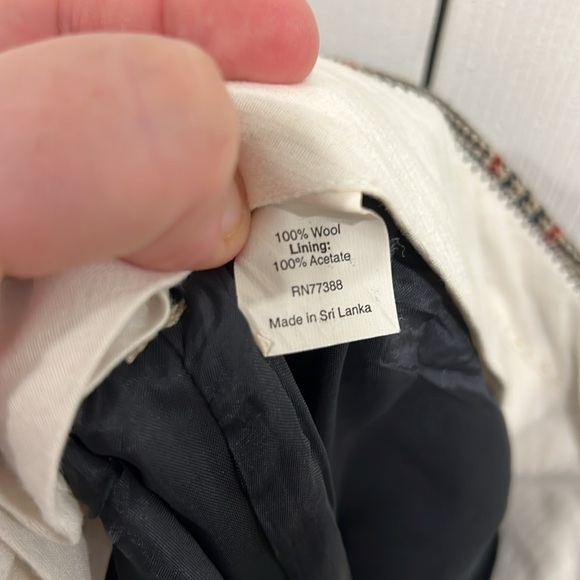 J. Crew Houndstooth City Fit Trousers 100% Wool Vintage Womens Size 2 - Picture 9 of 10